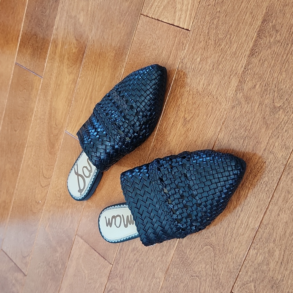 Sam Edelman Natalya Woven Leather Mules